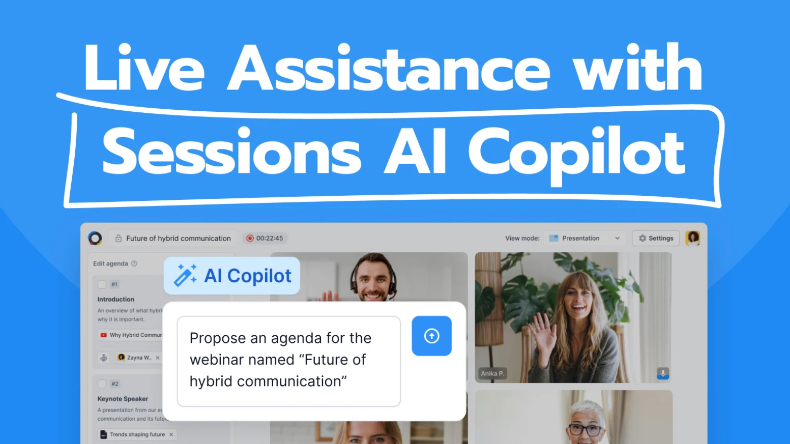 AI 가 탑재된 화상회의 플랫폼 Sessions 엠버서더 모집